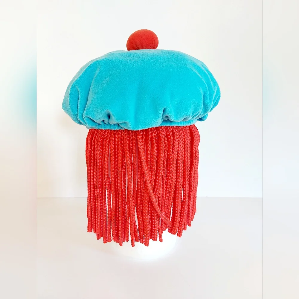 JoJo's Circus Hat/Wig size youth‎ xsmall 4-5 Disney Halloween Costume Clown